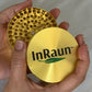 InRaun Large 3.0" inch 4-Piece 2-in-1 Metal Herb/Spice Grinder 90 Sharp Teeth