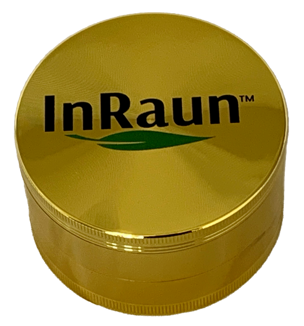 InRaun Large 3.0" inch 4-Piece 2-in-1 Metal Herb/Spice Grinder 90 Sharp Teeth